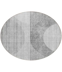 Addison Chantille ACN676 Gray 8 ft. x 8 ft. Round Rug