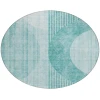 Addison Chantille ACN676 Teal 8 ft. x 8 ft. Round Rug