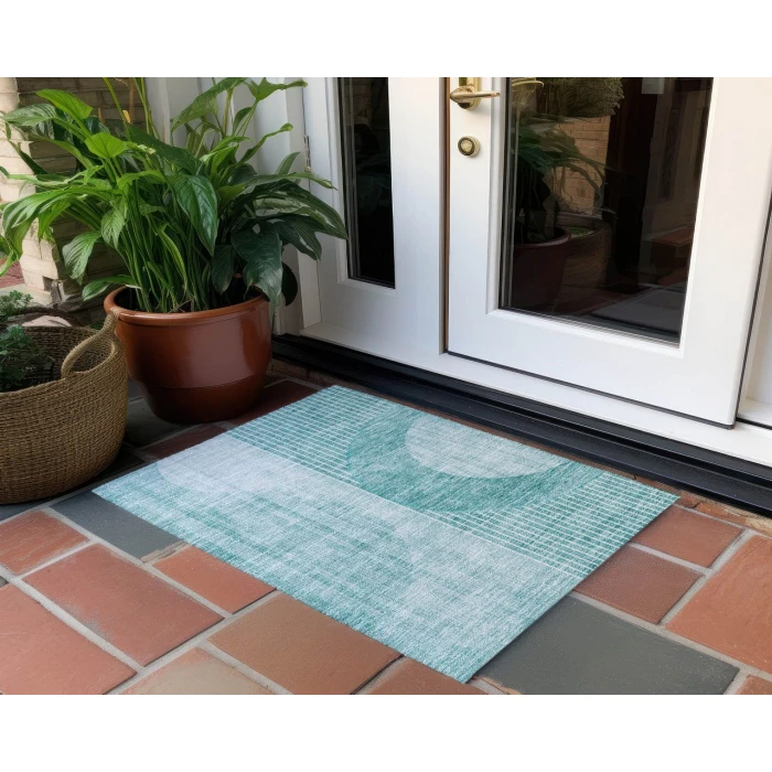 Chantille ACN676 Teal 1'8" x 2'6" Rug