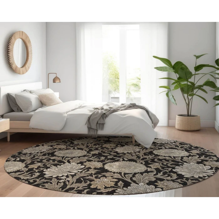 Chantille ACN677 Black 8' x 8' Rug