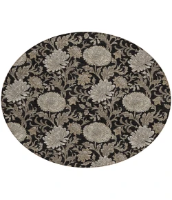Addison Chantille ACN677 Black 8 ft. x 8 ft. Round Rug