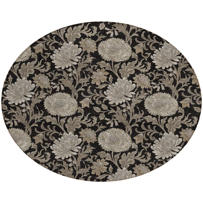 Chantille ACN677 Black 8' x 8' Rug