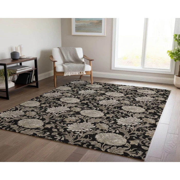Chantille ACN677 Black 9' x 12' Rug
