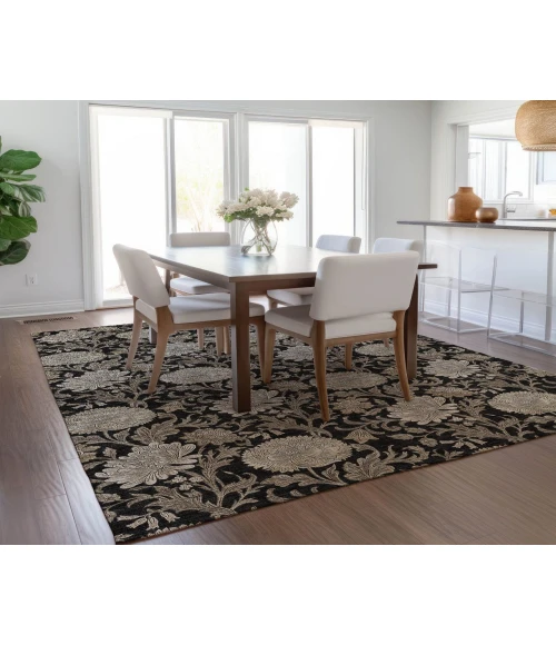 Chantille ACN677 Black 5' x 7'6" Rug