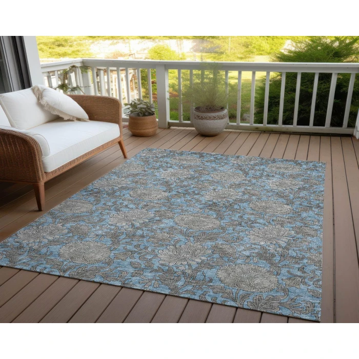Chantille ACN677 Blue 2'6" x 3'10" Rug