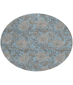 Addison Chantille ACN677 Blue 8 ft. x 8 ft. Round Rug