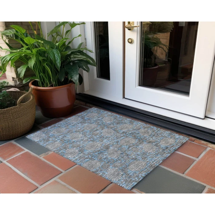 Chantille ACN677 Blue 1'8" x 2'6" Rug