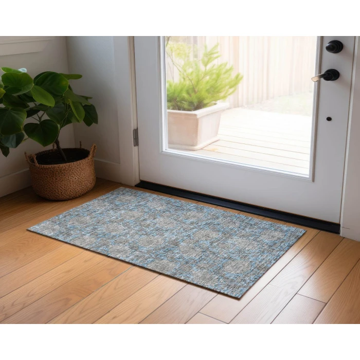 Chantille ACN677 Blue 1'8" x 2'6" Rug