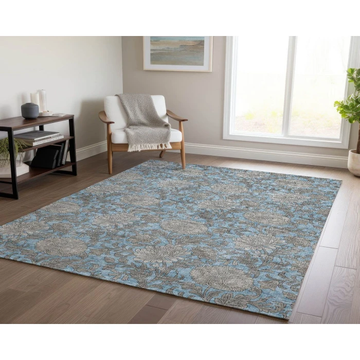 Chantille ACN677 Blue 2'6" x 3'10" Rug