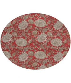 Addison Chantille ACN677 Red 8 ft. x 8 ft. Round Rug