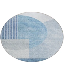Addison Chantille ACN678 Blue 8 ft. x 8 ft. Round Rug