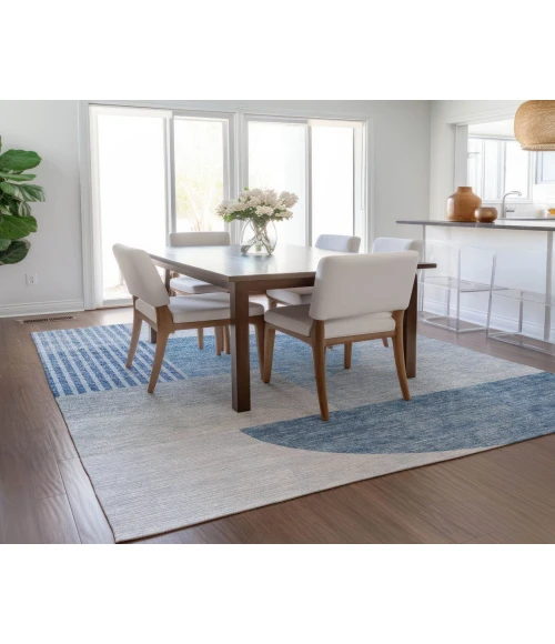 Chantille ACN678 Blue 5' x 7'6" Rug