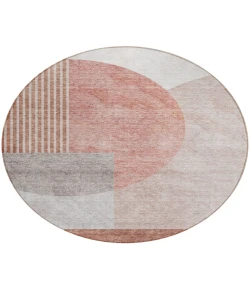 Addison Chantille ACN678 Copper 8 ft. x 8 ft. Round Rug