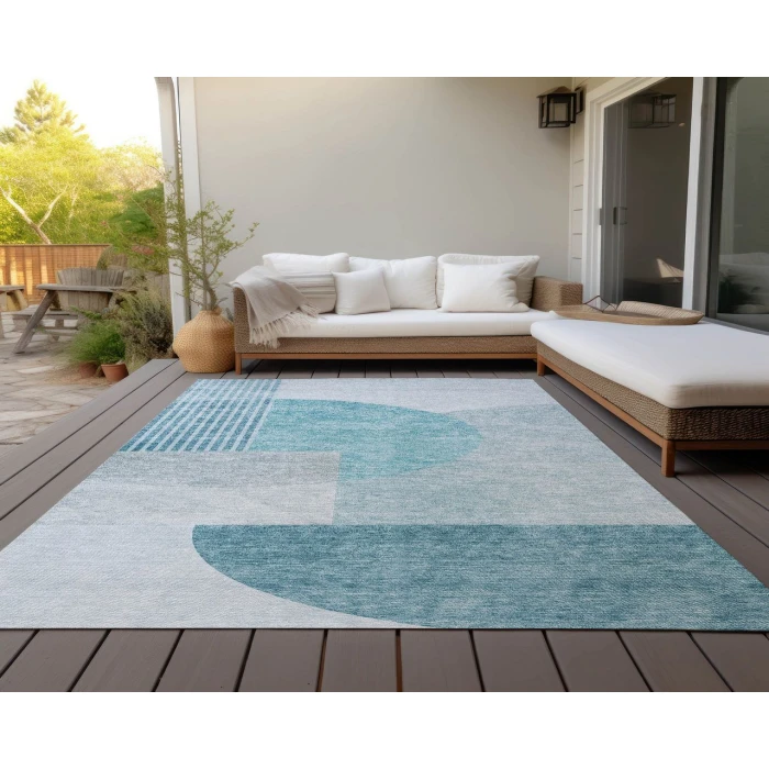 Chantille ACN678 Teal 2'6" x 3'10" Rug