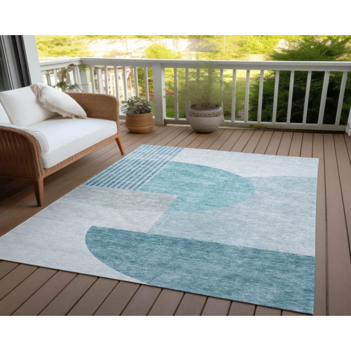 Chantille ACN678 Teal 2'6" x 3'10" Rug