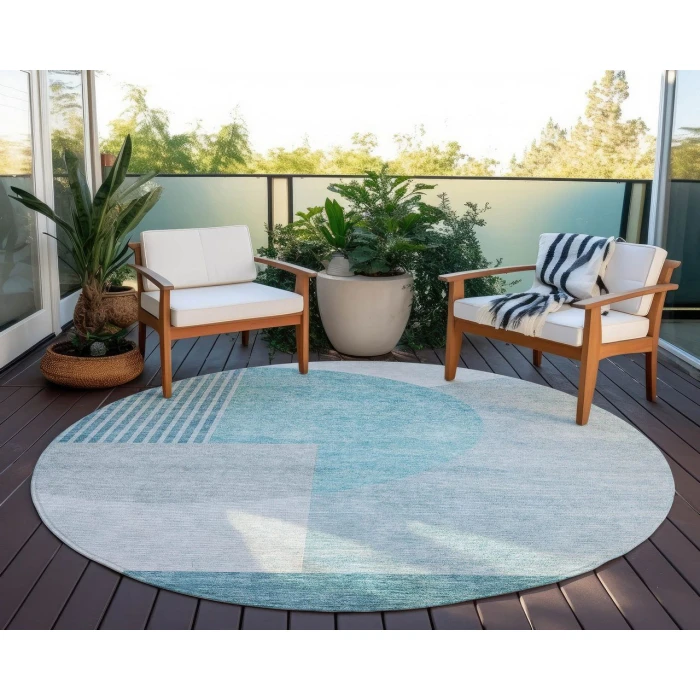 Chantille ACN678 Teal 8' x 8' Rug