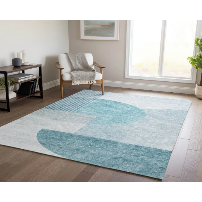 Chantille ACN678 Teal 2'6" x 3'10" Rug