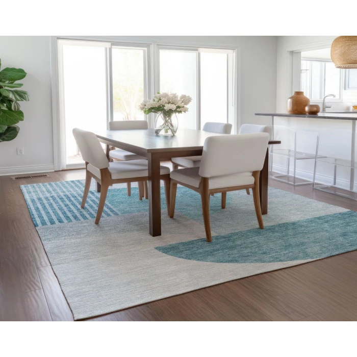 Chantille ACN678 Teal 2'6" x 3'10" Rug