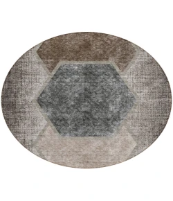 Addison Chantille ACN679 Fudge 8 ft. x 8 ft. Round Rug
