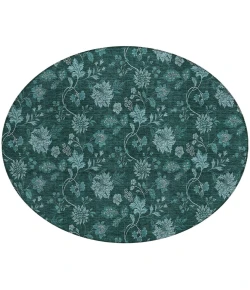 Addison Chantille ACN680 Teal 8 ft. x 8 ft. Round Rug