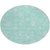 Addison Chantille ACN681 Aqua 8 ft. x 8 ft. Round Rug