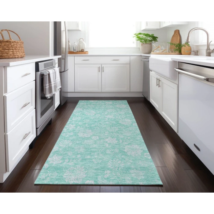 Chantille ACN681 Aqua 2'3" x 7'6" Rug