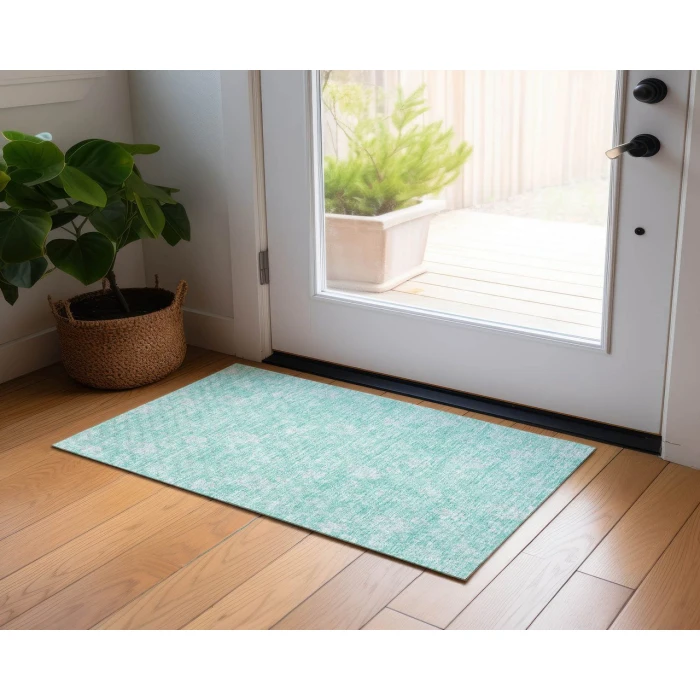 Chantille ACN681 Aqua 1'8" x 2'6" Rug