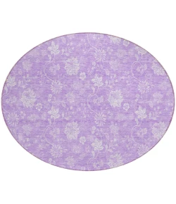 Addison Chantille ACN681 Lilac 8 ft. x 8 ft. Round Rug