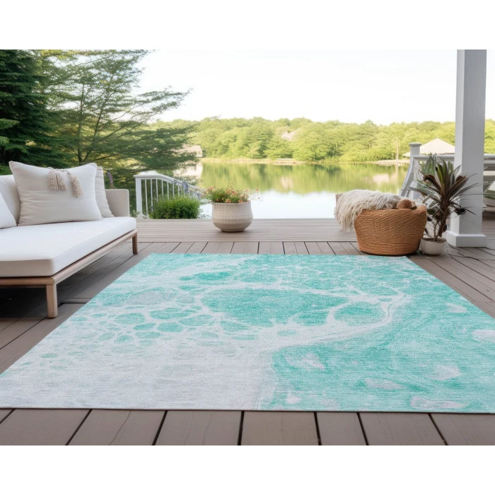 Chantille ACN682 Aqua 10' x 14' Rug