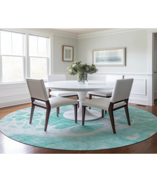 Chantille ACN682 Aqua 8' x 8' Rug