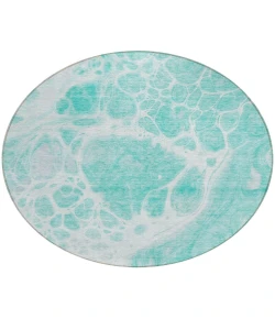Addison Chantille ACN682 Aqua 8 ft. x 8 ft. Round Rug