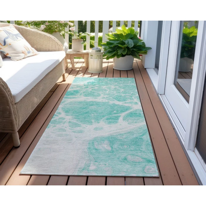 Chantille ACN682 Aqua 2'3" x 7'6" Rug