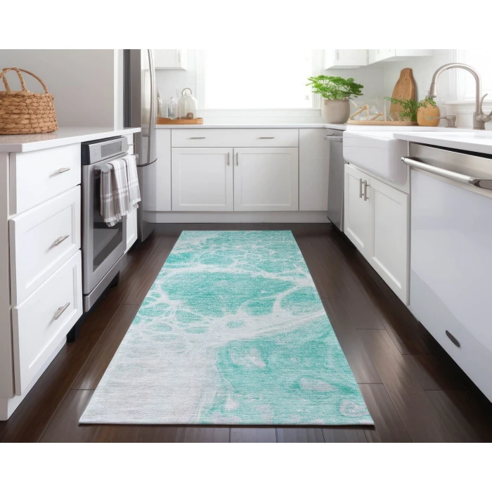 Chantille ACN682 Aqua 2'3" x 7'6" Rug