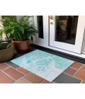 Chantille ACN682 Aqua 1'8" x 2'6" Rug