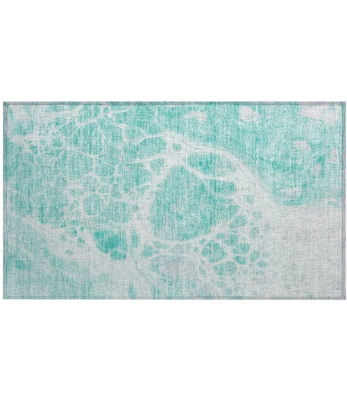 Chantille ACN682 Aqua 1'8" x 2'6" Rug