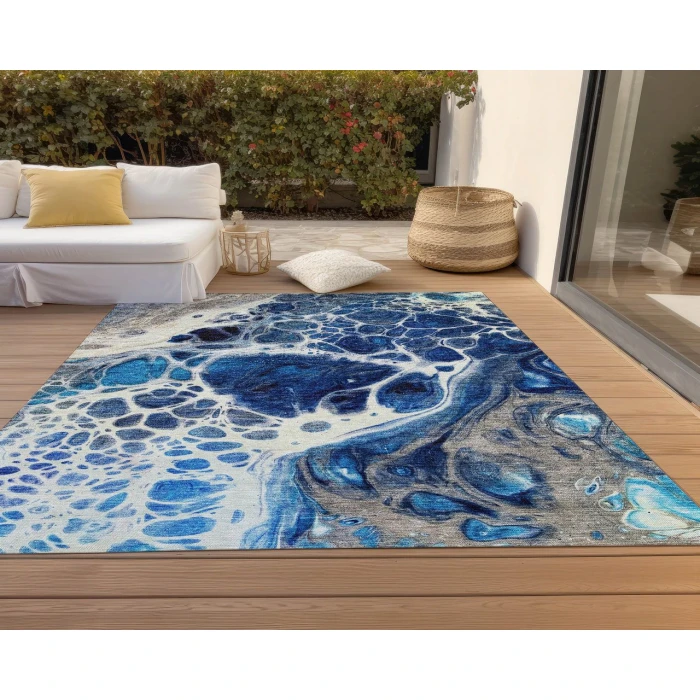Chantille ACN682 Navy 3' x 5' Rug