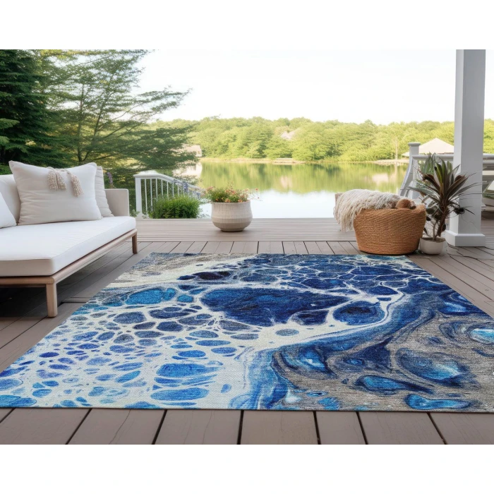Chantille ACN682 Navy 3' x 5' Rug