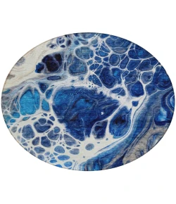 Addison Chantille ACN682 Navy 8 ft. x 8 ft. Round Rug