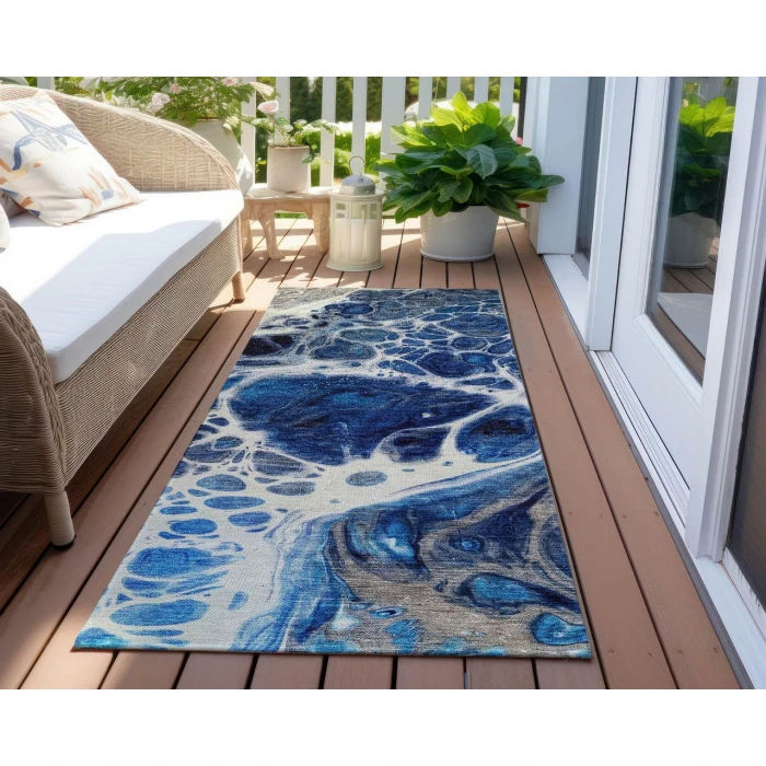 Chantille ACN682 Navy 2'3" x 7'6" Rug