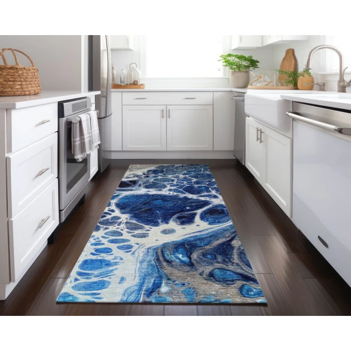 Chantille ACN682 Navy 2'3" x 7'6" Rug