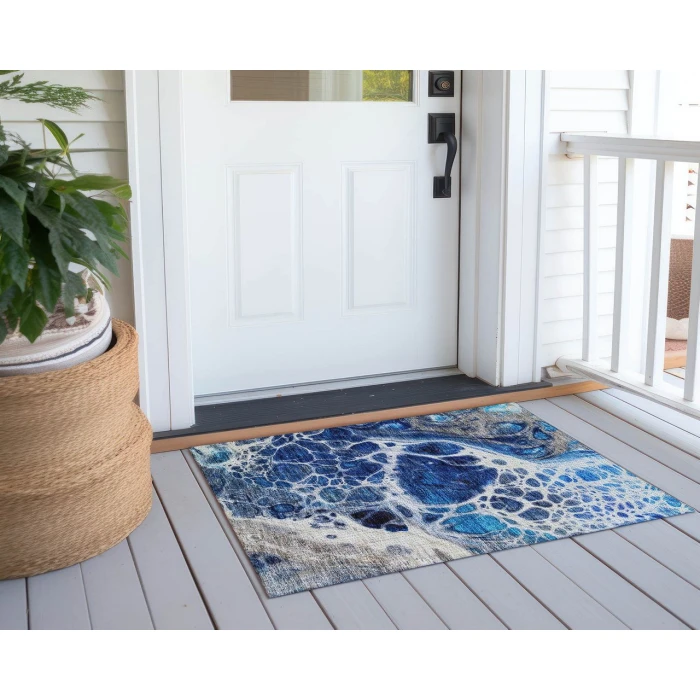 Chantille ACN682 Navy 1'8" x 2'6" Rug
