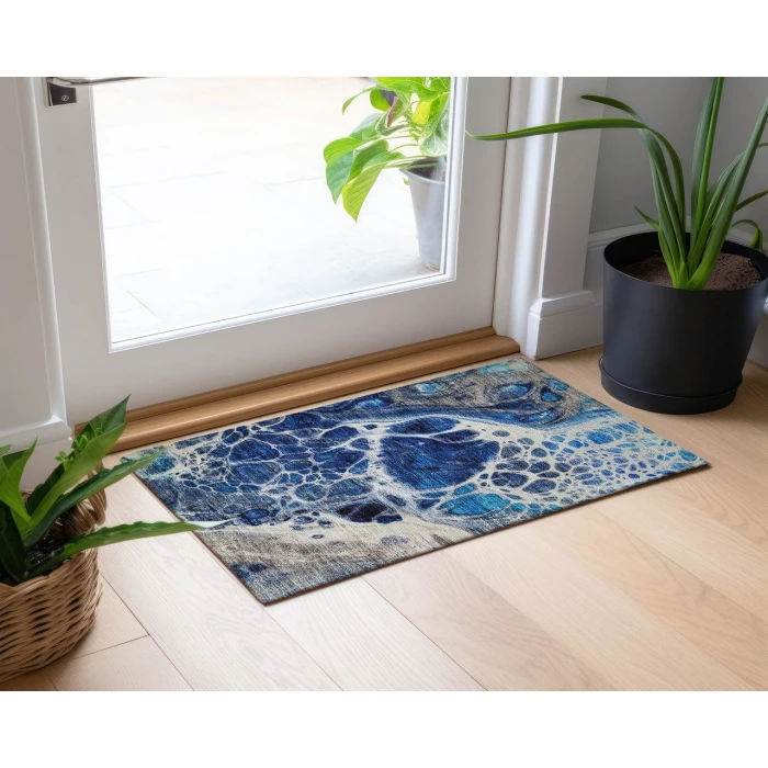 Chantille ACN682 Navy 1'8" x 2'6" Rug