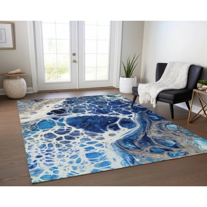 Chantille ACN682 Navy 3' x 5' Rug