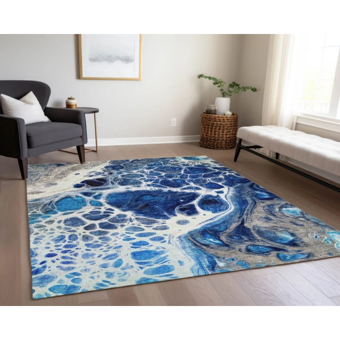 Chantille ACN682 Navy 3' x 5' Rug