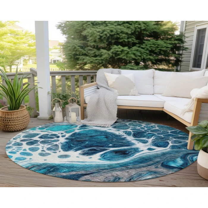 Chantille ACN682 Teal 8' x 8' Rug