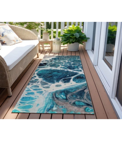 Chantille ACN682 Teal 2'3" x 7'6" Rug
