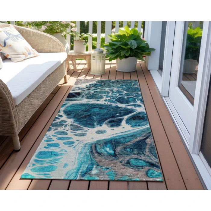 Chantille ACN682 Teal 2'3" x 7'6" Rug