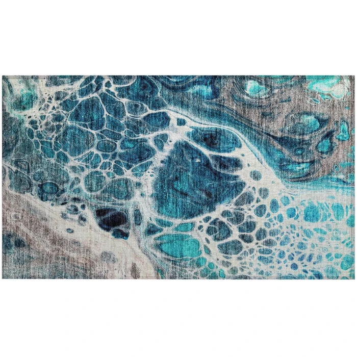 Chantille ACN682 Teal 1'8" x 2'6" Rug