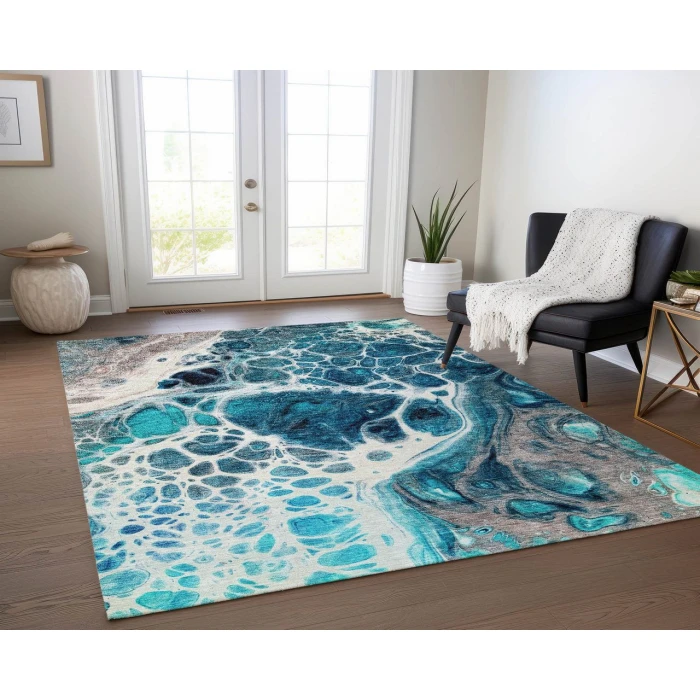 Chantille ACN682 Teal 9' x 12' Rug