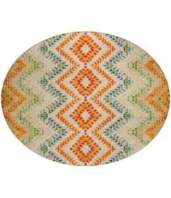 Addison Chantille ACN683 Beige 8 ft. x 8 ft. Round Rug
